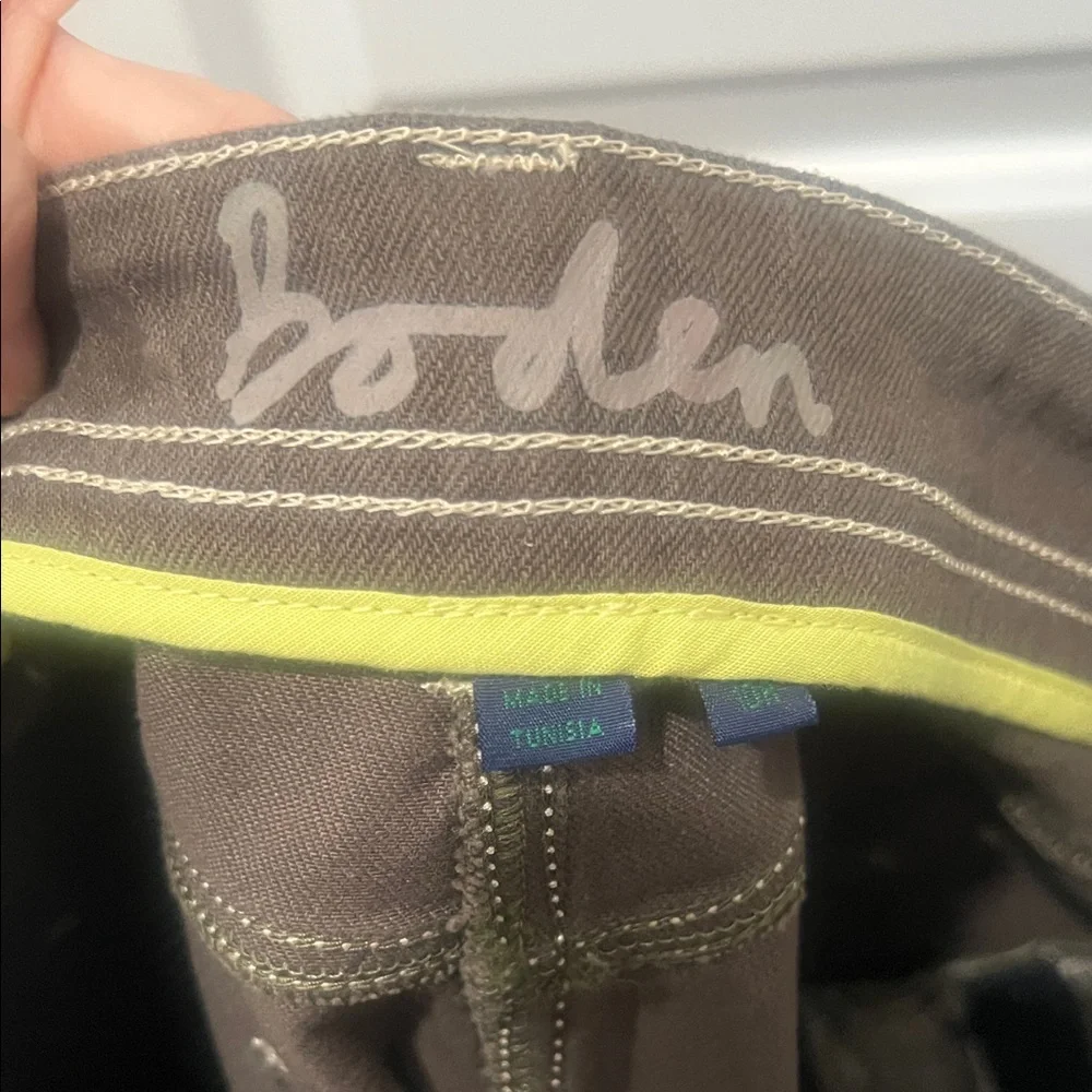 Olive Green Boden Skirt, Size 10 (99% Cotton) - Picture 9 of 11